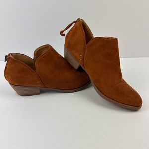 Dunes‎ Women's Tan Ankle Soft Vegan Suede Boots